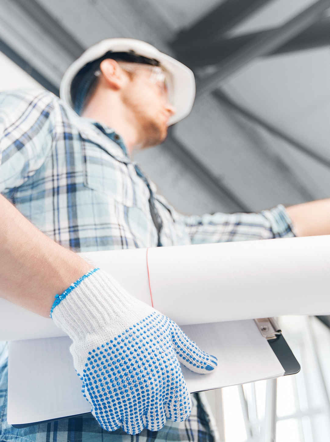 Bauplaner bei der Arbeit